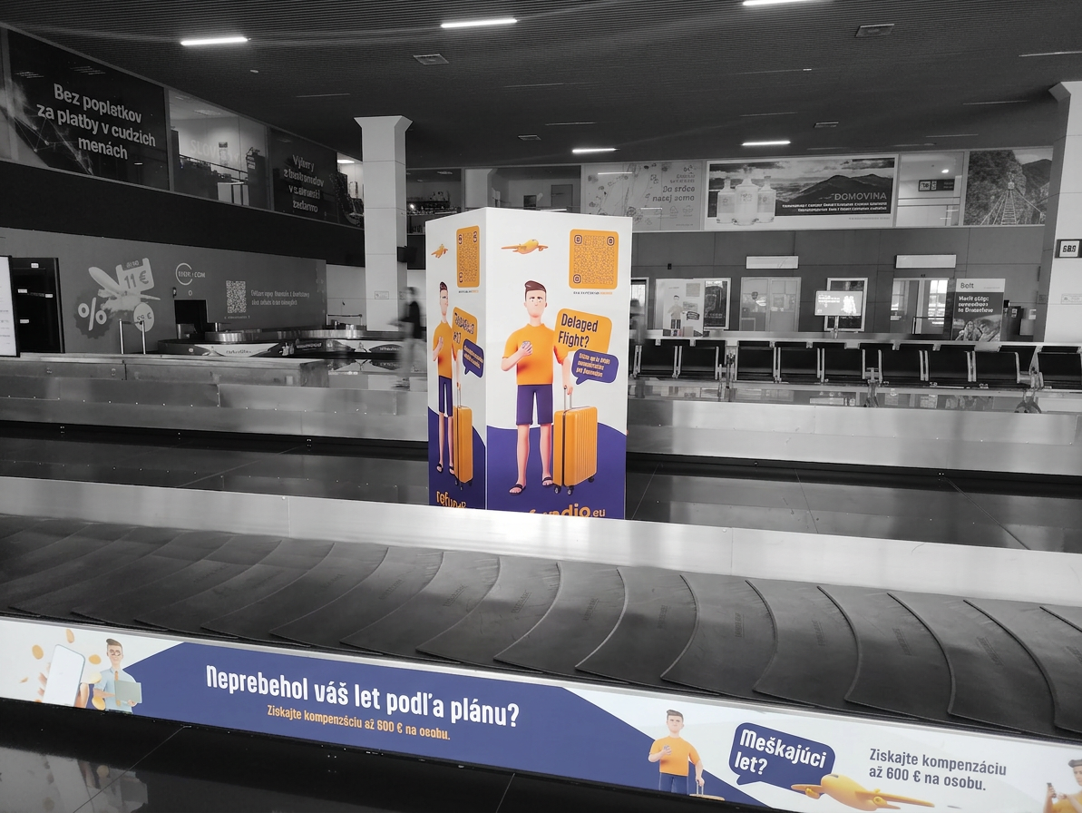 Tím Refundio na letisku Bratislava.